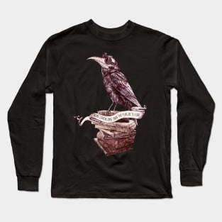 Crow Plague Doctor vintage style quote more contagious than the plague is fear Long Sleeve T-Shirt